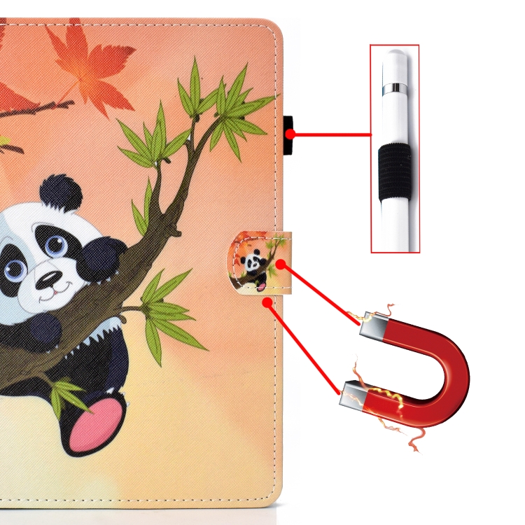 For iPad Pro 11 2018 Colored Drawing Stitching Horizontal Flip Leather Case, with Holder & Card Slots(Panda) For iPad Pro 11 2018 Colored Drawing Stitching Horizontal Flip Leather Case, with Holder & Card Slots(Panda)