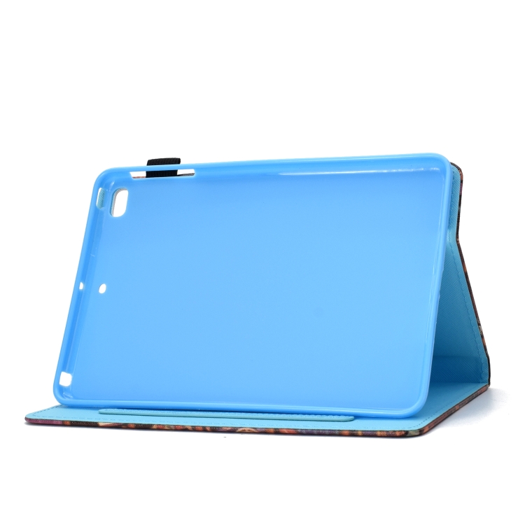 For iPad Mini 1 / 2 / 3 / 4 Colored Drawing Stitching Horizontal Flip Leather Case, with Holder & Card Slots(Flower Tower) For iPad Mini 1 / 2 / 3 / 4 Colored Drawing Stitching Horizontal Flip Leather Case, with Holder & Card Slots(Flower Tower)