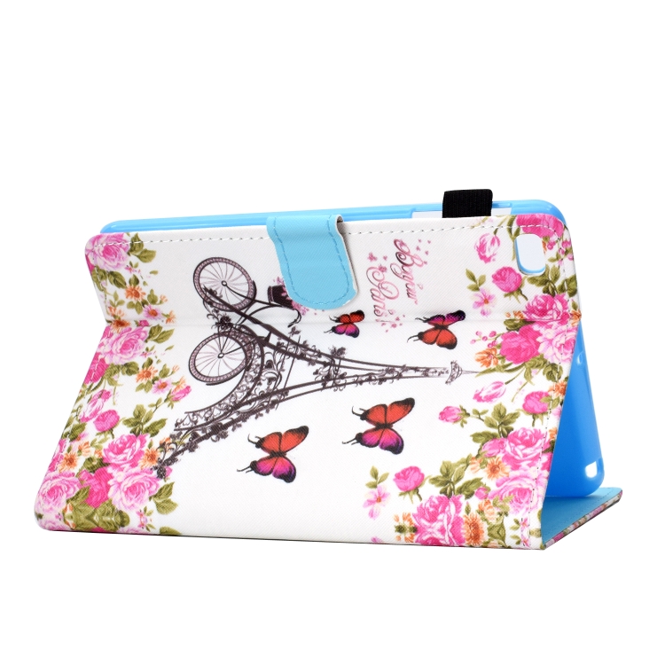 For iPad Mini 1 / 2 / 3 / 4 Colored Drawing Stitching Horizontal Flip Leather Case, with Holder & Card Slots(Flower Tower) For iPad Mini 1 / 2 / 3 / 4 Colored Drawing Stitching Horizontal Flip Leather Case, with Holder & Card Slots(Flower Tower)