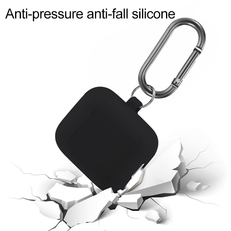 Anti-fall Silicone Charging Box Protective Case with Carabiner for AirPods 2(Lanvender) Anti-fall Silicone Charging Box Protective Case with Carabiner for AirPods 2(Lanvender)