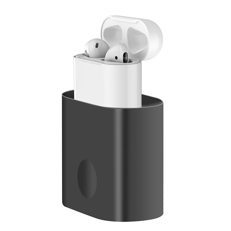Multi-function Silicone Charging Bracket for AirPods(Black) Multi-function Silicone Charging Bracket for AirPods(Black)