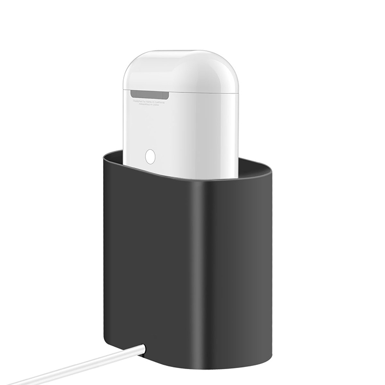 Multi-function Silicone Charging Bracket for AirPods(Black) Multi-function Silicone Charging Bracket for AirPods(Black)