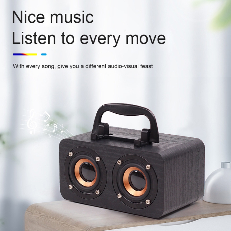 FT-4002 Wooden Wireless Bluetooth Portable Retro Subwoofer Speakers, Support TF card & USB MP3 Playback(Red Wood Grain) FT-4002 Wooden Wireless Bluetooth Portable Retro Subwoofer Speakers, Support TF card & USB MP3 Playback(Red Wood Grain)