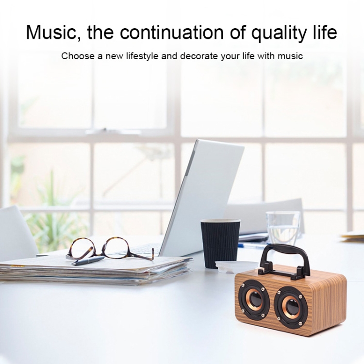 FT-4002 Wooden Wireless Bluetooth Portable Retro Subwoofer Speakers, Support TF card & USB MP3 Playback(Red Wood Grain) FT-4002 Wooden Wireless Bluetooth Portable Retro Subwoofer Speakers, Support TF card & USB MP3 Playback(Red Wood Grain)