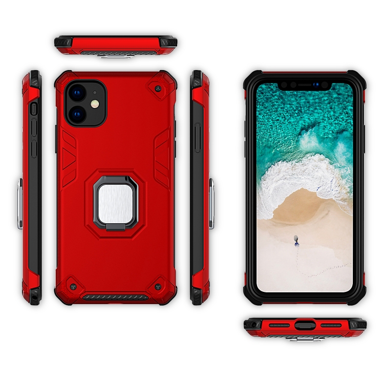 For iPhone 11 Pro Ultra-Thin 2-in-1 TPU+PC Transcendental Armor Vehicle-Mounted Support Case(Red) For iPhone 11 Pro Ultra-Thin 2-in-1 TPU+PC Transcendental Armor Vehicle-Mounted Support Case(Red)