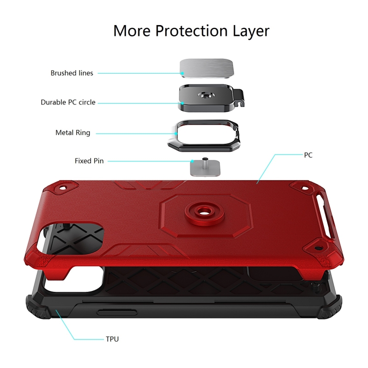 For iPhone 11 Pro Ultra-Thin 2-in-1 TPU+PC Transcendental Armor Vehicle-Mounted Support Case(Red) For iPhone 11 Pro Ultra-Thin 2-in-1 TPU+PC Transcendental Armor Vehicle-Mounted Support Case(Red)