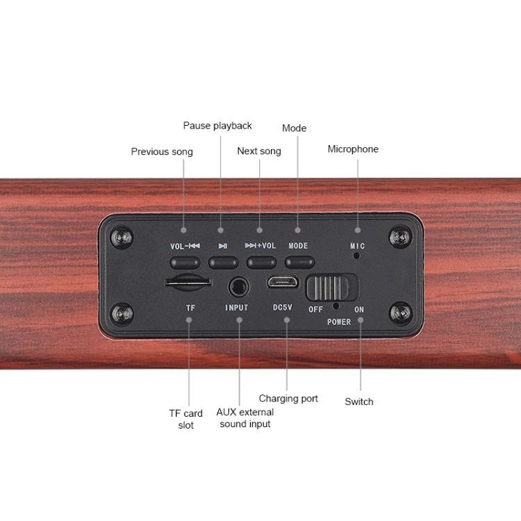 D10 Bluetooth 4.2 Portable Wooden Handheld Bluetooth Speaker(Red Wood Texture) D10 Bluetooth 4.2 Portable Wooden Handheld Bluetooth Speaker(Red Wood Texture)