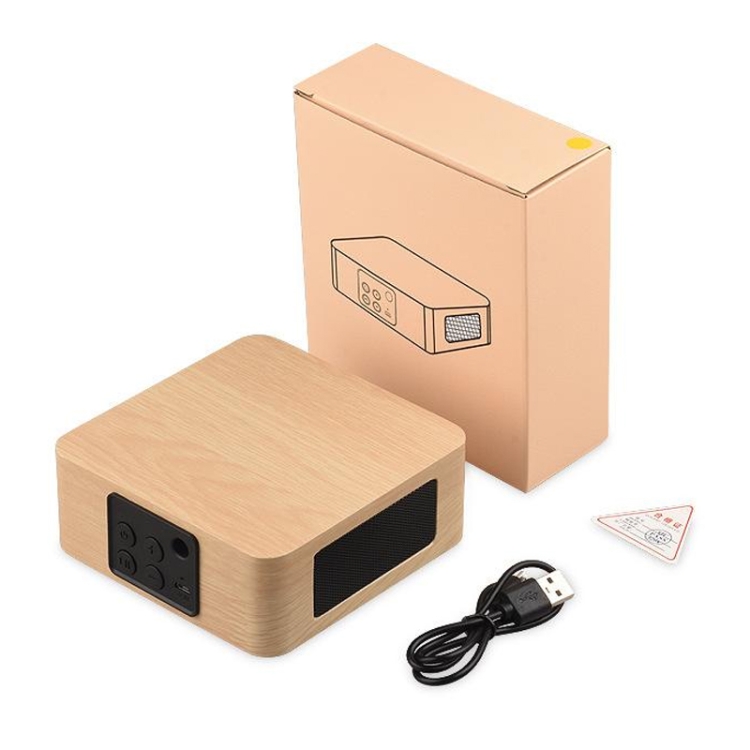 Q1A Bluetooth 4.2 Mini Wooden Double Horns Bluetooth Speaker(Yellow Wood Texture) Q1A Bluetooth 4.2 Mini Wooden Double Horns Bluetooth Speaker(Yellow Wood Texture)