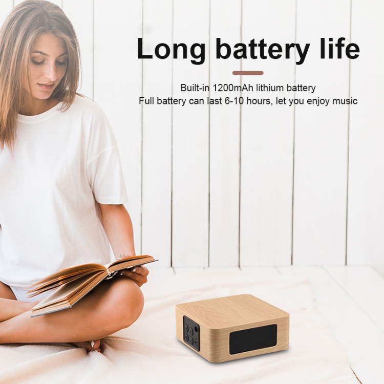 Q1A Bluetooth 4.2 Mini Wooden Double Horns Bluetooth Speaker(Yellow Wood Texture) Q1A Bluetooth 4.2 Mini Wooden Double Horns Bluetooth Speaker(Yellow Wood Texture)