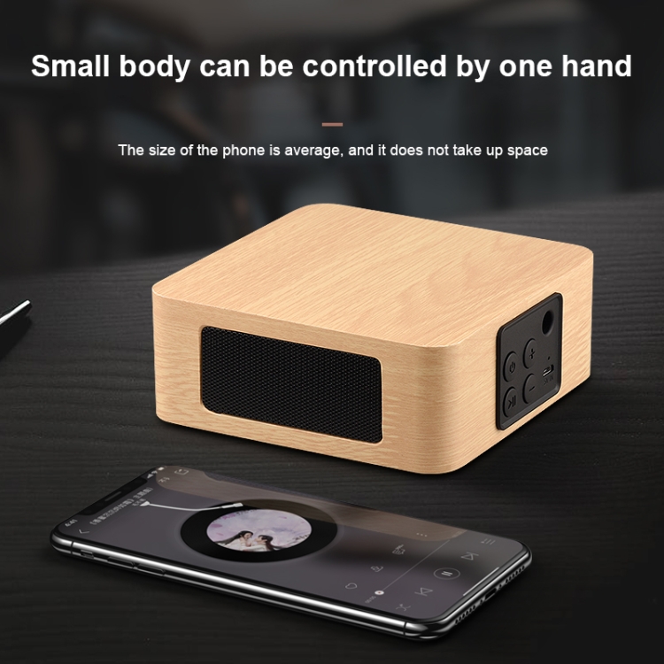 Q1A Bluetooth 4.2 Mini Wooden Double Horns Bluetooth Speaker(Yellow Wood Texture) Q1A Bluetooth 4.2 Mini Wooden Double Horns Bluetooth Speaker(Yellow Wood Texture)