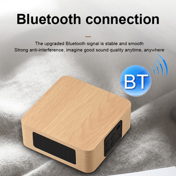 Q1A Bluetooth 4.2 Mini Wooden Double Horns Bluetooth Speaker(Yellow Wood Texture) Q1A Bluetooth 4.2 Mini Wooden Double Horns Bluetooth Speaker(Yellow Wood Texture)