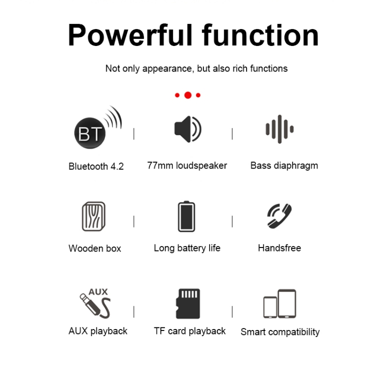 W20 Bluetooth 4.2 Simple Wooden Bluetooth Speaker(Yellow Wood Texture) W20 Bluetooth 4.2 Simple Wooden Bluetooth Speaker(Yellow Wood Texture)