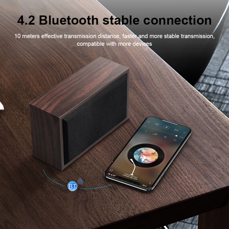 W20 Bluetooth 4.2 Simple Wooden Bluetooth Speaker(Yellow Wood Texture) W20 Bluetooth 4.2 Simple Wooden Bluetooth Speaker(Yellow Wood Texture)
