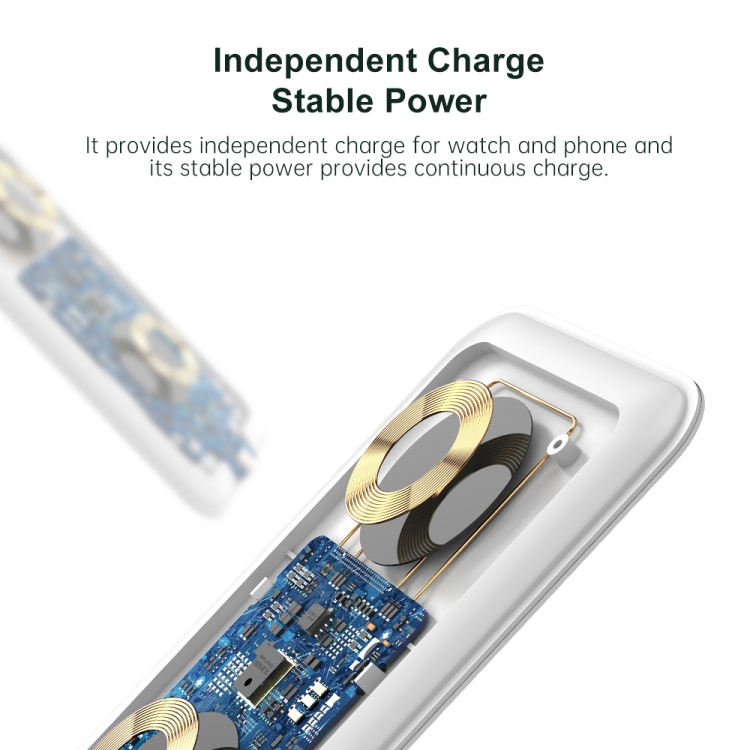 ROCK W32 15W 2 In 1 Portable Wireless Charger for Huawei Watch & Mobile Phone ROCK W32 15W 2 In 1 Portable Wireless Charger for Huawei Watch & Mobile Phone