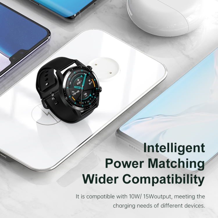 ROCK W32 15W 2 In 1 Portable Wireless Charger for Huawei Watch & Mobile Phone ROCK W32 15W 2 In 1 Portable Wireless Charger for Huawei Watch & Mobile Phone