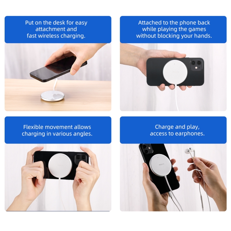 ROCK W33 Portable Mini Magnetic Magsafe Wireless Charger ROCK W33 Portable Mini Magnetic Magsafe Wireless Charger