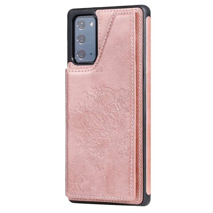 Cat Tree Embossing Pattern Shockproof Protective Case with Card Slots & Photo Frame & Holder For Samsung Galaxy Note20(Rose Gold) Cat Tree Embossing Pattern Shockproof Protective Case with Card Slots & Photo Frame & Holder For Samsung Galaxy Note20(Rose Gold)
