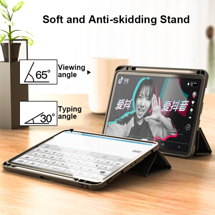 For iPad Pro 11 inch (2020) Lychee Peel Texture Horizontal Deformation Flip TPU Leather Tablet Case with Three-folding Holder & Sleep / Wake-up Function(Blue) For iPad Pro 11 inch (2020) Lychee Peel Texture Horizontal Deformation Flip TPU Leather Tablet Case with Three-folding Holder & Sleep / Wake-up Function(Blue)