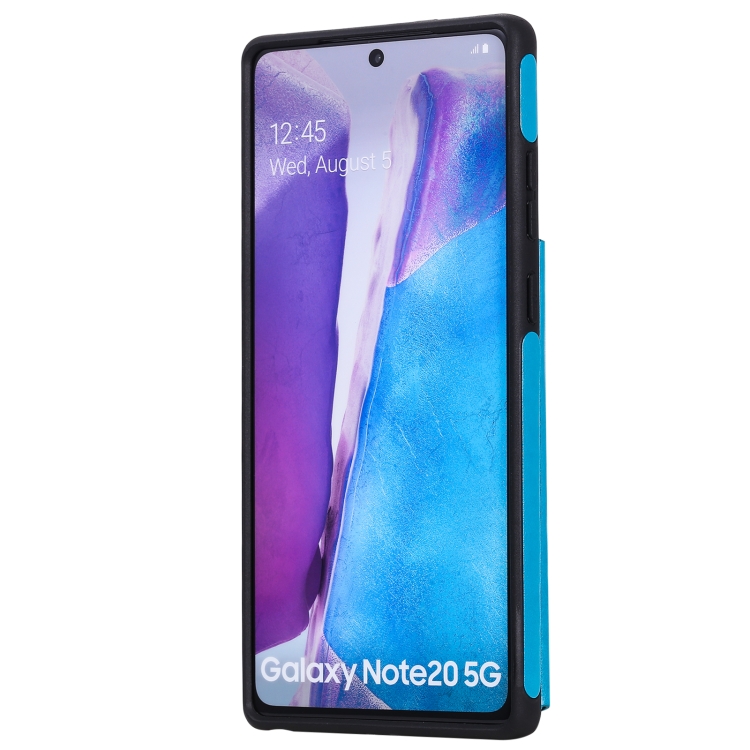 Butterfly Embossing Pattern Shockproof Protective Case with Holder & Card Slots & Photo Frame For Samsung Galaxy Note20(Blue) Butterfly Embossing Pattern Shockproof Protective Case with Holder & Card Slots & Photo Frame For Samsung Galaxy Note20(Blue)