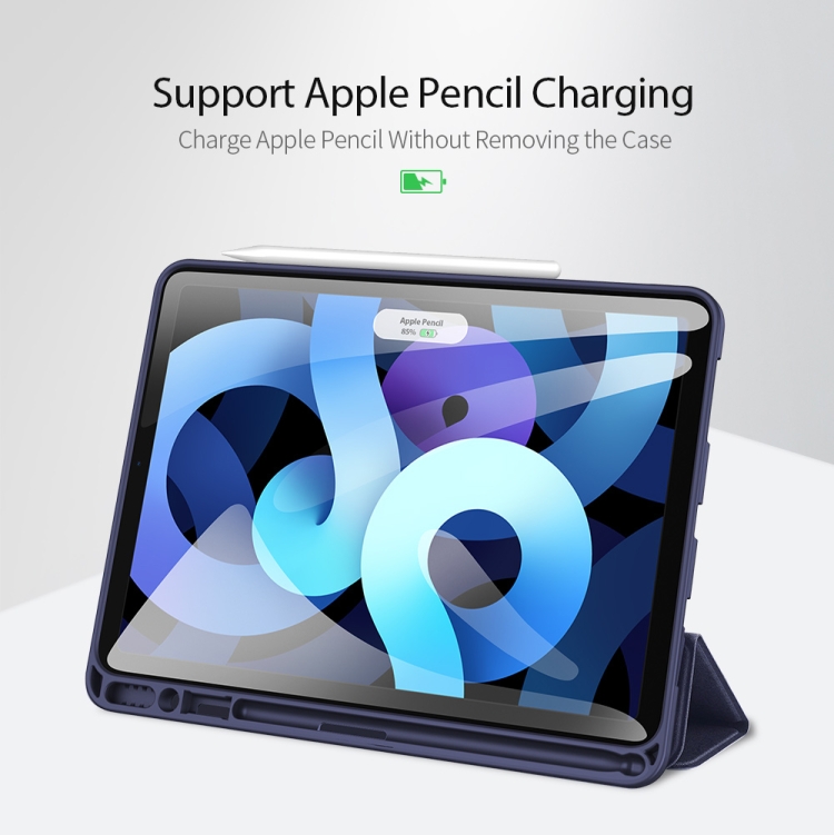 DUX DUCIS OSOM SERIES Three-folding Horizontal Flip Leather Case For Apple iPad Air (2020)(Blue) DUX DUCIS OSOM SERIES Three-folding Horizontal Flip Leather Case For Apple iPad Air (2020)(Blue)