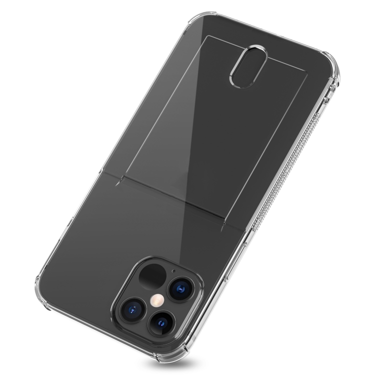 For iPhone 12 TPU Transparent Protective Case with Card Slots(Transparent) For iPhone 12 TPU Transparent Protective Case with Card Slots(Transparent)