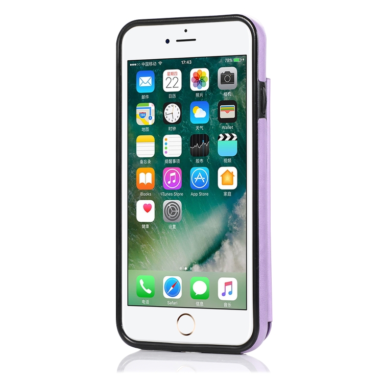 For iPhone SE 2022 / SE 2020 / 8 / 7 Double Buckle Mandala Pattern PU+TPU Protective Case with Card Slots & Holder & Photo Frame(Purple) For iPhone SE 2022 / SE 2020 / 8 / 7 Double Buckle Mandala Pattern PU+TPU Protective Case with Card Slots & Holder & Photo Frame(Purple)