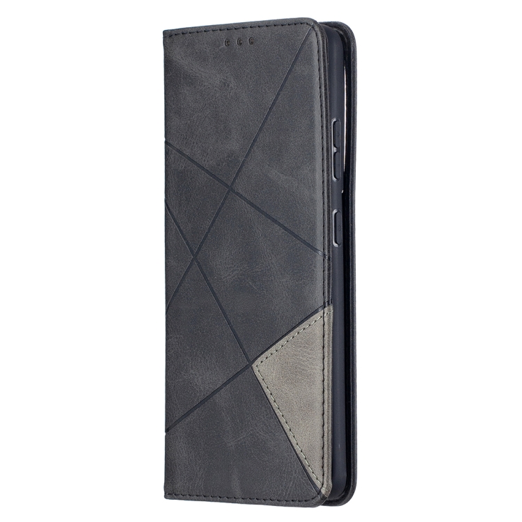 For Samsung Galaxy S21 Ultra 5G Rhombus Texture Horizontal Flip Magnetic Leather Case with Holder & Card Slots(Black) For Samsung Galaxy S21 Ultra 5G Rhombus Texture Horizontal Flip Magnetic Leather Case with Holder & Card Slots(Black)
