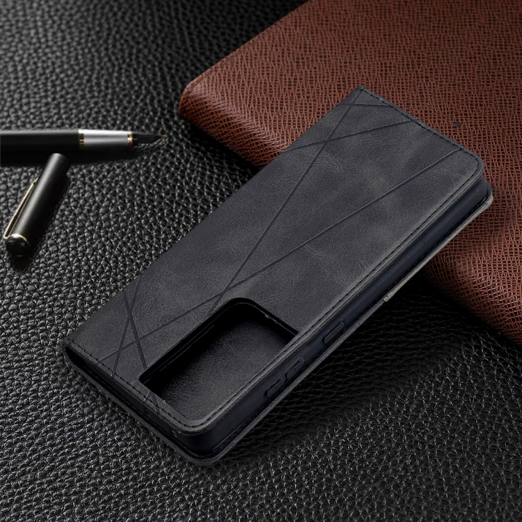 For Samsung Galaxy S21 Ultra 5G Rhombus Texture Horizontal Flip Magnetic Leather Case with Holder & Card Slots(Black) For Samsung Galaxy S21 Ultra 5G Rhombus Texture Horizontal Flip Magnetic Leather Case with Holder & Card Slots(Black)