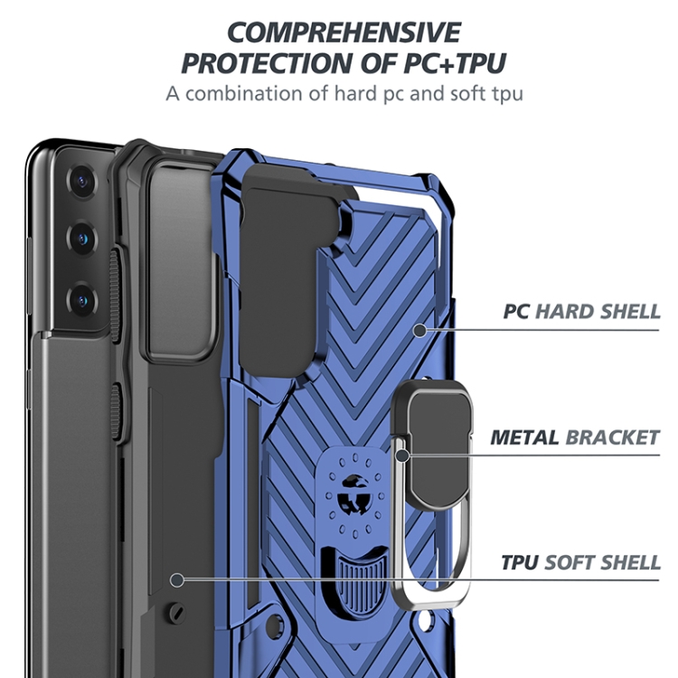 For Samsung Galaxy S21 5G Cool Armor PC + TPU Shockproof Case with 360 Degree Rotation Ring Holder(Blue) For Samsung Galaxy S21 5G Cool Armor PC + TPU Shockproof Case with 360 Degree Rotation Ring Holder(Blue)