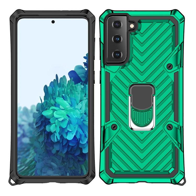 For Samsung Galaxy S21+ 5G Cool Armor PC + TPU Shockproof Case with 360 Degree Rotation Ring Holder(Dark Green) For Samsung Galaxy S21+ 5G Cool Armor PC + TPU Shockproof Case with 360 Degree Rotation Ring Holder(Dark Green)