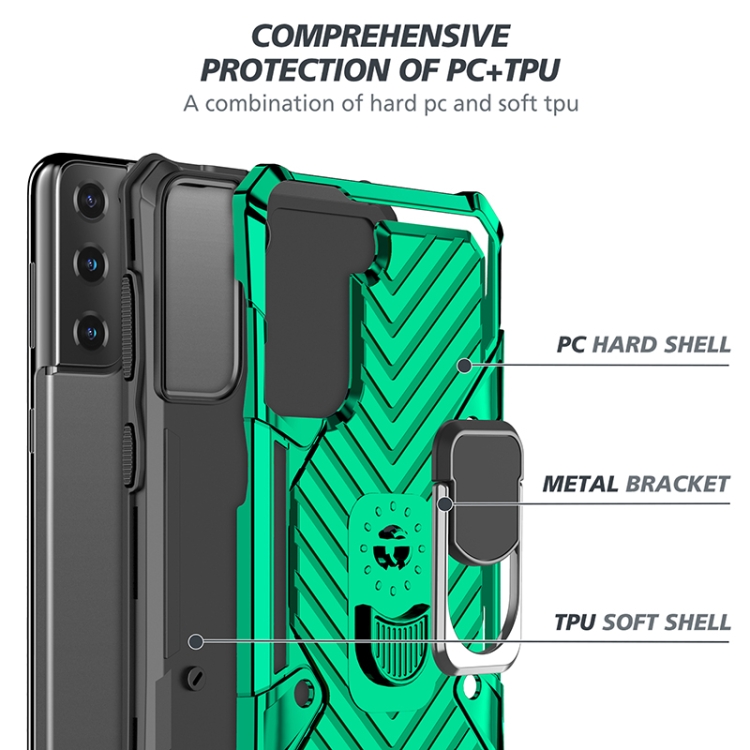 For Samsung Galaxy S21+ 5G Cool Armor PC + TPU Shockproof Case with 360 Degree Rotation Ring Holder(Dark Green) For Samsung Galaxy S21+ 5G Cool Armor PC + TPU Shockproof Case with 360 Degree Rotation Ring Holder(Dark Green)