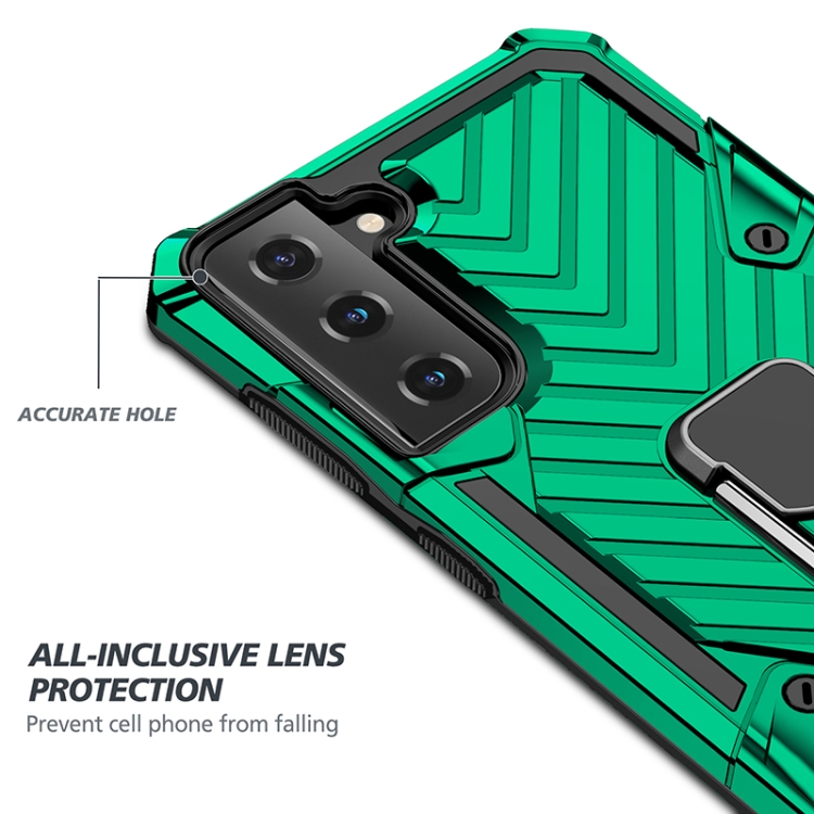 For Samsung Galaxy S21+ 5G Cool Armor PC + TPU Shockproof Case with 360 Degree Rotation Ring Holder(Dark Green) For Samsung Galaxy S21+ 5G Cool Armor PC + TPU Shockproof Case with 360 Degree Rotation Ring Holder(Dark Green)