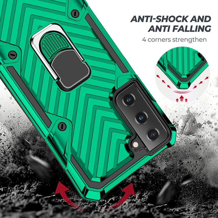 For Samsung Galaxy S21+ 5G Cool Armor PC + TPU Shockproof Case with 360 Degree Rotation Ring Holder(Dark Green) For Samsung Galaxy S21+ 5G Cool Armor PC + TPU Shockproof Case with 360 Degree Rotation Ring Holder(Dark Green)