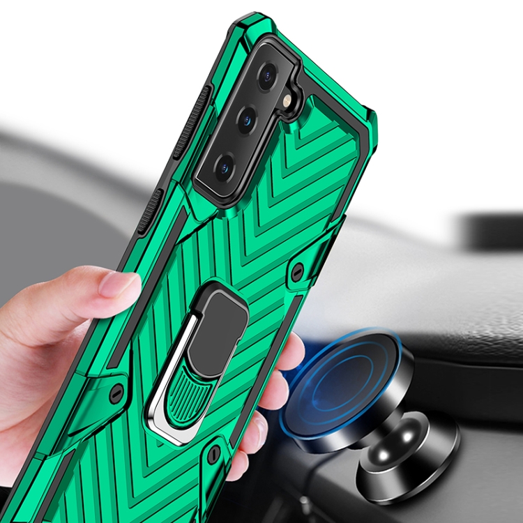 For Samsung Galaxy S21+ 5G Cool Armor PC + TPU Shockproof Case with 360 Degree Rotation Ring Holder(Dark Green) For Samsung Galaxy S21+ 5G Cool Armor PC + TPU Shockproof Case with 360 Degree Rotation Ring Holder(Dark Green)