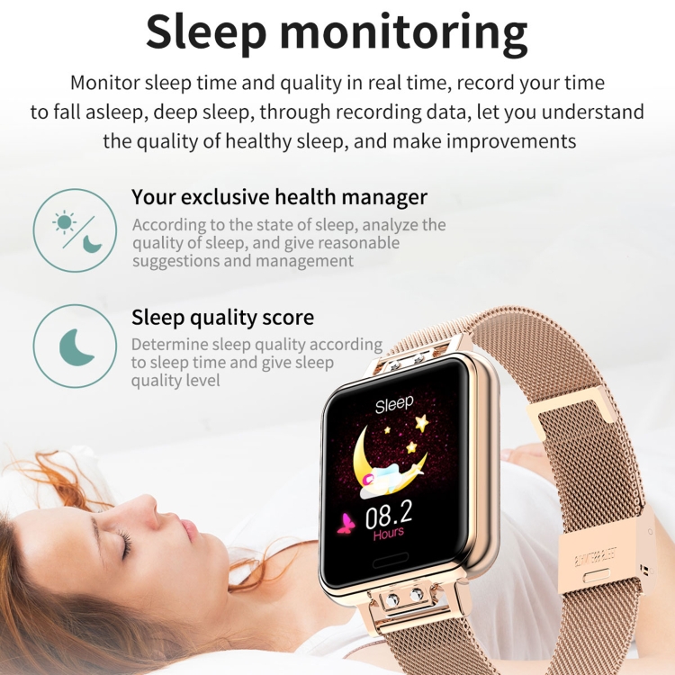 ZL13 Reloj inteligente a prueba de agua con pantalla a color de 1,22 pulgadas IP67, compatible con monitor de sueño / monitor de frecuencia cardíaca / recordatorio del ciclo menstrual (azul) - B10