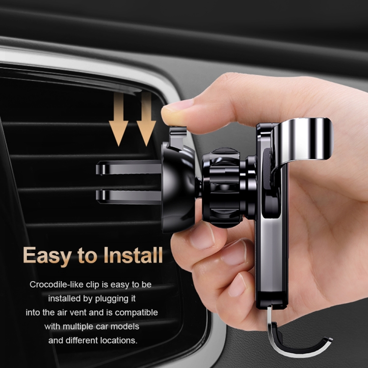 ROCK Car Mobile Phone Gravity Universal Ball Air Outlet Bracket(Tarnish) ROCK Car Mobile Phone Gravity Universal Ball Air Outlet Bracket(Tarnish)