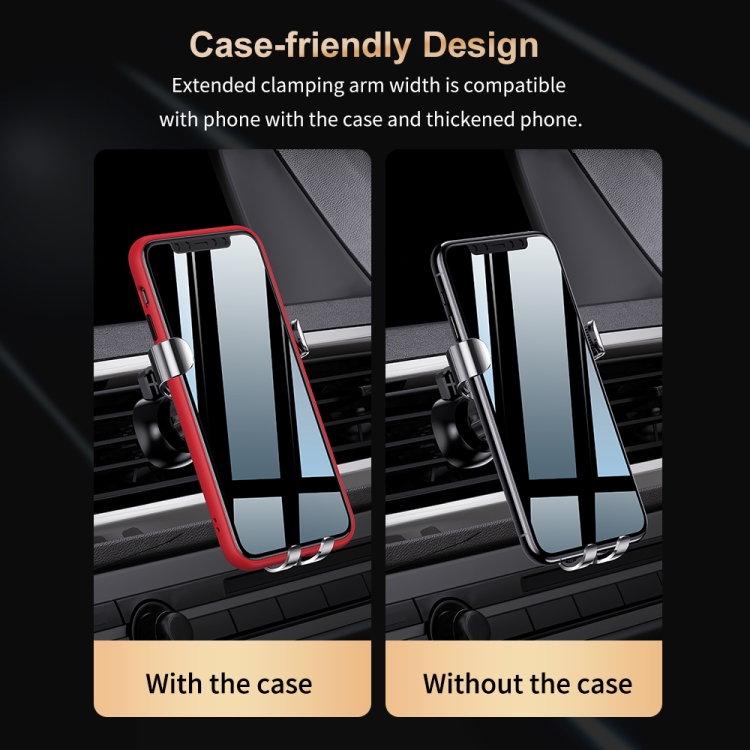 ROCK Car Mobile Phone Gravity Universal Ball Air Outlet Bracket(Tarnish) ROCK Car Mobile Phone Gravity Universal Ball Air Outlet Bracket(Tarnish)