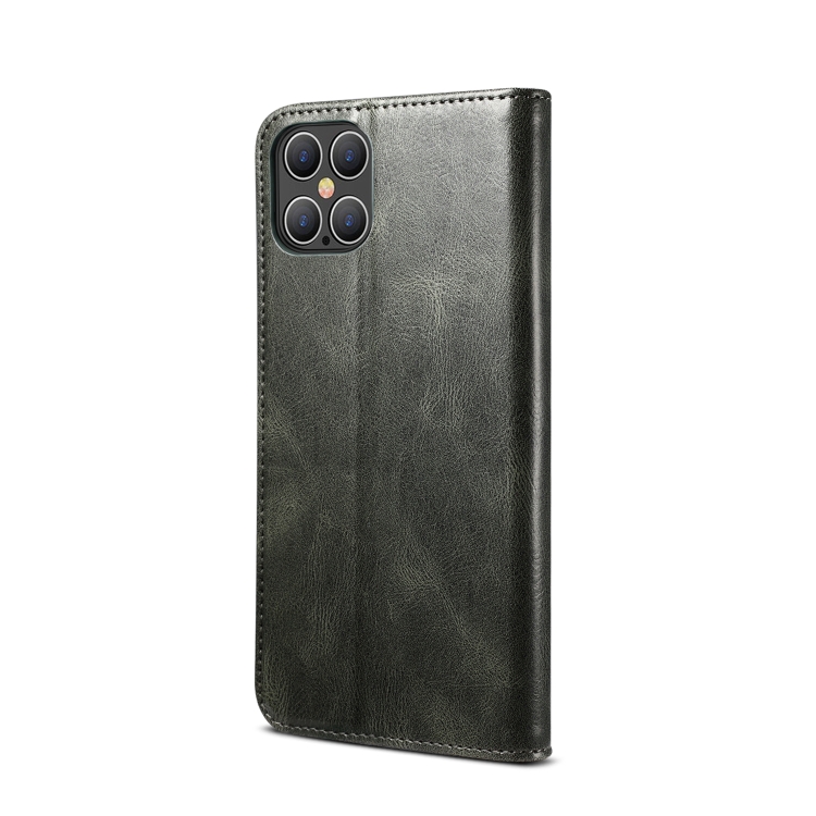 For iPhone 12 Pro Max Simple Wax Crazy Horse Texture Horizontal Flip Leather Case with Card Slots & Wallet(Dark Green) For iPhone 12 Pro Max Simple Wax Crazy Horse Texture Horizontal Flip Leather Case with Card Slots & Wallet(Dark Green)