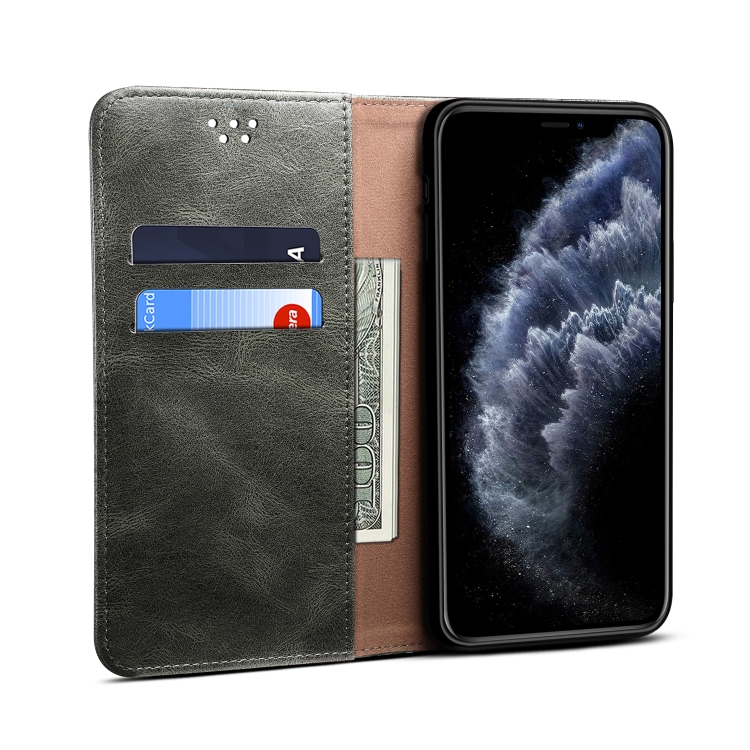 For iPhone 12 Pro Max Simple Wax Crazy Horse Texture Horizontal Flip Leather Case with Card Slots & Wallet(Dark Green) For iPhone 12 Pro Max Simple Wax Crazy Horse Texture Horizontal Flip Leather Case with Card Slots & Wallet(Dark Green)