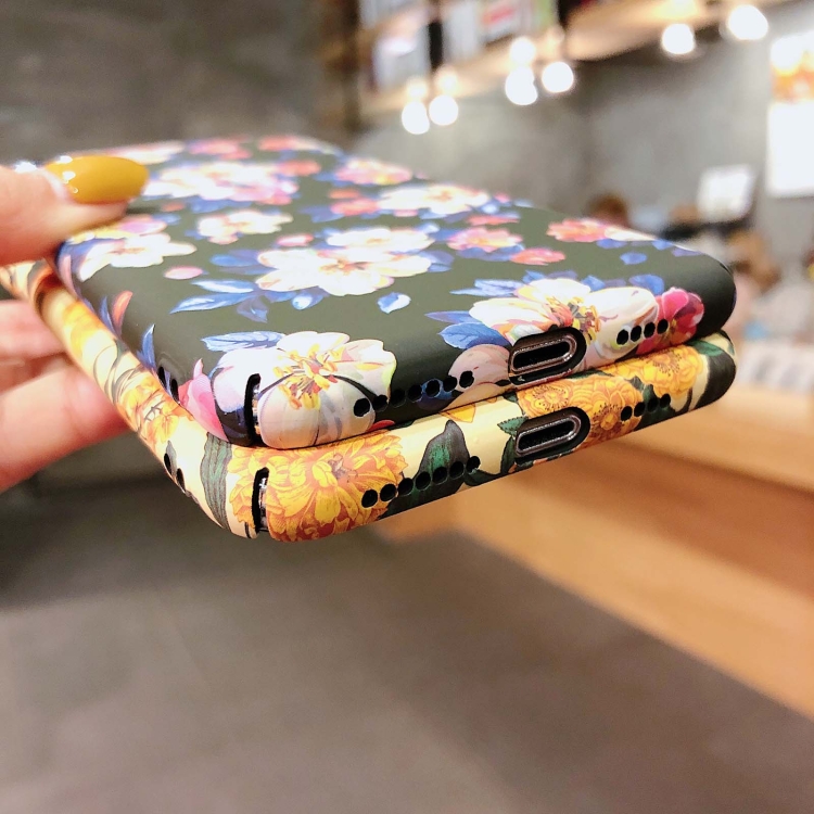 Painting Flower PC Phone Protective Case For iPhone 11 Pro Max(Ink Flower) Painting Flower PC Phone Protective Case For iPhone 11 Pro Max(Ink Flower)
