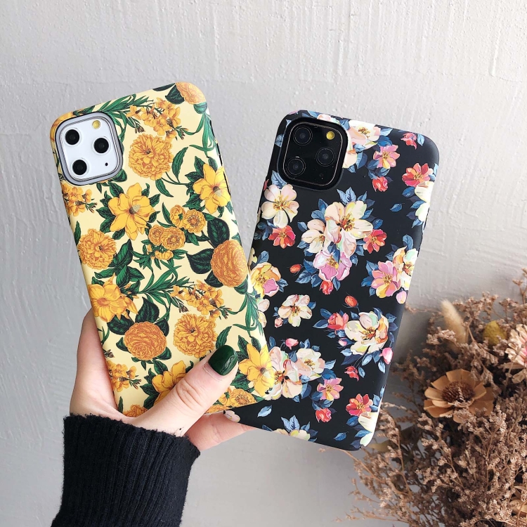 Painting Flower PC Phone Protective Case For iPhone 11 Pro Max(Ink Flower) Painting Flower PC Phone Protective Case For iPhone 11 Pro Max(Ink Flower)