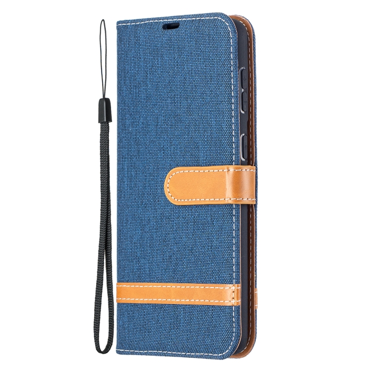 For Samsung Galaxy S21+ 5G Color Matching Denim Texture Horizontal Flip Leather Case with Holder & Card Slots & Wallet & Lanyard(Dark Blue) For Samsung Galaxy S21+ 5G Color Matching Denim Texture Horizontal Flip Leather Case with Holder & Card Slots & Wallet & Lanyard(Dark Blue)