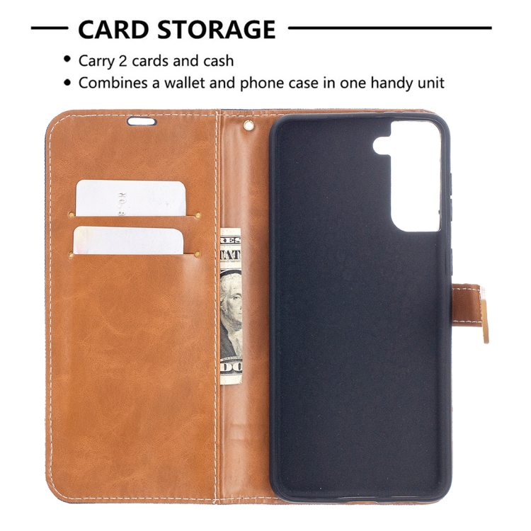 For Samsung Galaxy S21+ 5G Color Matching Denim Texture Horizontal Flip Leather Case with Holder & Card Slots & Wallet & Lanyard(Dark Blue) For Samsung Galaxy S21+ 5G Color Matching Denim Texture Horizontal Flip Leather Case with Holder & Card Slots & Wallet & Lanyard(Dark Blue)