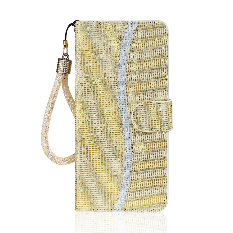 For Samsung Galaxy S21 Ultra 5G Glitter Powder Horizontal Flip Leather Case with Card Slots & Holder & Lanyard(Gold) For Samsung Galaxy S21 Ultra 5G Glitter Powder Horizontal Flip Leather Case with Card Slots & Holder & Lanyard(Gold)