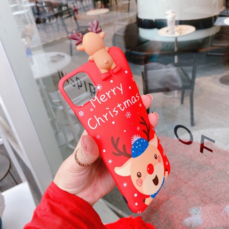 For iPhone 11 Christmas Series Painted Pattern TPU Case (Santa Claus + Lying Snowman) For iPhone 11 Christmas Series Painted Pattern TPU Case (Santa Claus + Lying Snowman)