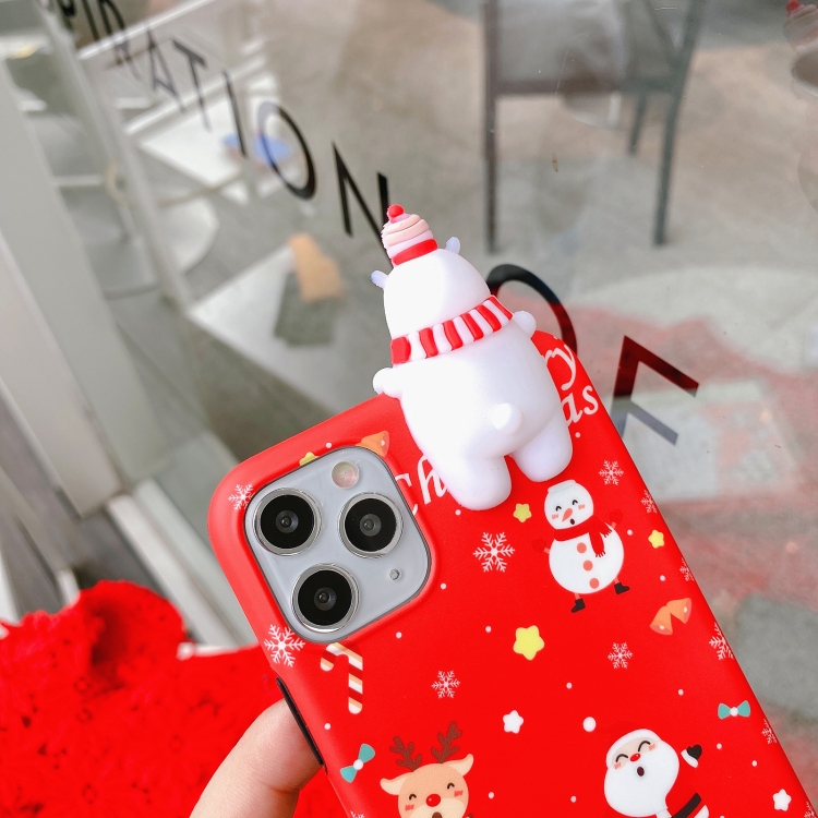 For iPhone 11 Christmas Series Painted Pattern TPU Case (Santa Claus + Lying Snowman) For iPhone 11 Christmas Series Painted Pattern TPU Case (Santa Claus + Lying Snowman)