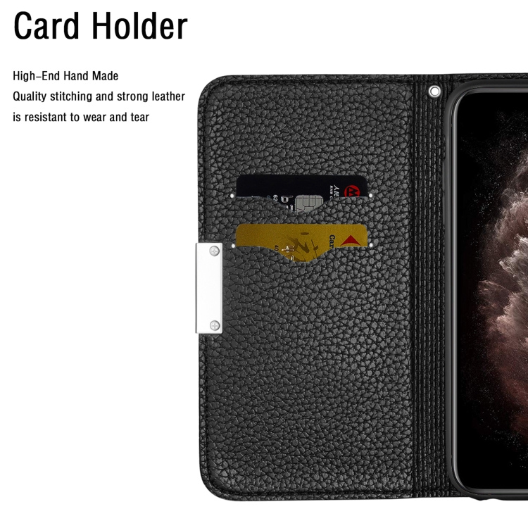 For Samsung Galaxy S21 Ultra 5G Litchi Texture Horizontal Flip Leather Case with Holder & Card Slots(Black) For Samsung Galaxy S21 Ultra 5G Litchi Texture Horizontal Flip Leather Case with Holder & Card Slots(Black)