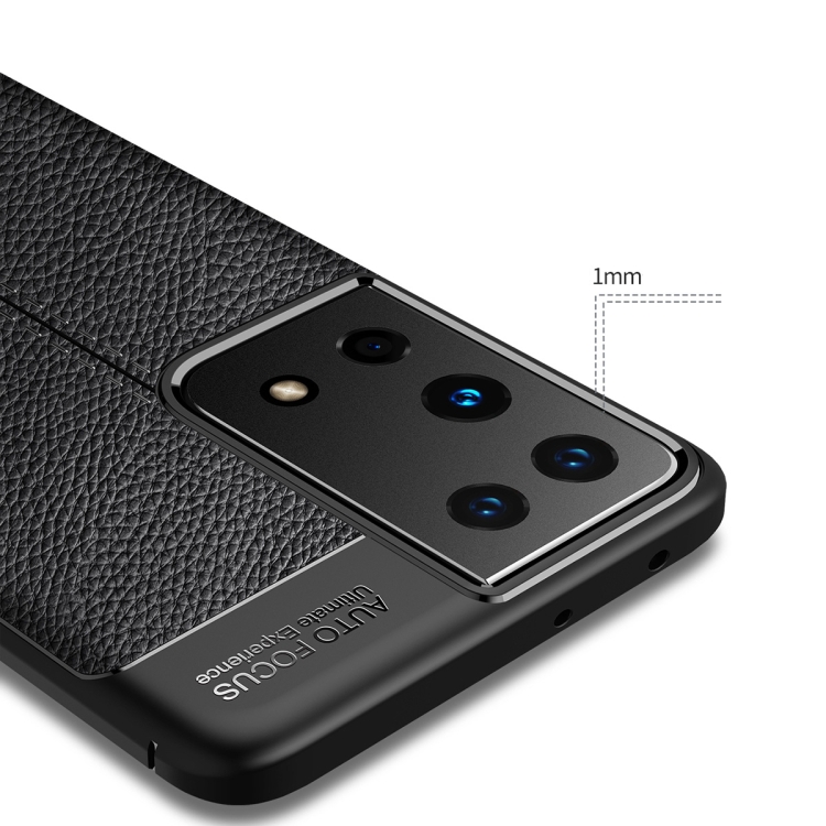 For Samsung Galaxy S21 Ultra 5G Litchi Texture TPU Shockproof Case(Black) For Samsung Galaxy S21 Ultra 5G Litchi Texture TPU Shockproof Case(Black)
