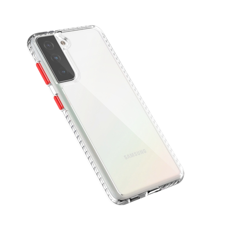 For Samsung Galaxy S21 Ultra 5G 2 in 1 Ultra Clear Elf Shockproof PC + TPU Case with Removable Color Button(Red) For Samsung Galaxy S21 Ultra 5G 2 in 1 Ultra Clear Elf Shockproof PC + TPU Case with Removable Color Button(Red)