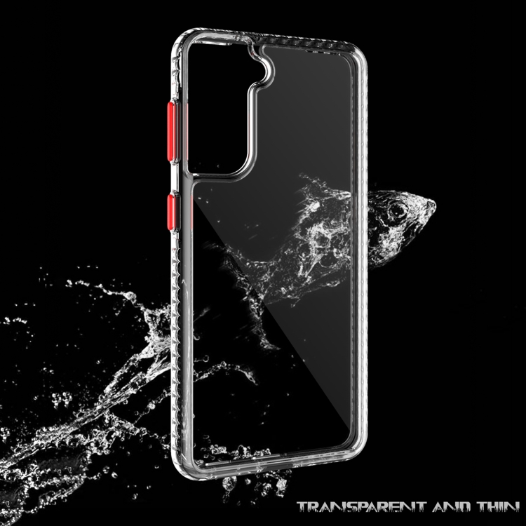 For Samsung Galaxy S21 Ultra 5G 2 in 1 Ultra Clear Elf Shockproof PC + TPU Case with Removable Color Button(Red) For Samsung Galaxy S21 Ultra 5G 2 in 1 Ultra Clear Elf Shockproof PC + TPU Case with Removable Color Button(Red)